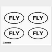 Ovale Autoaufkleber der Fliege Ovaler Aufkleber (Blatt)