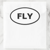 Ovale Autoaufkleber der Fliege Ovaler Aufkleber (Tasche)