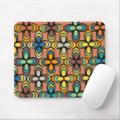 Ovale Blume der 70er Jahre Mousepad (Mit Mouse)