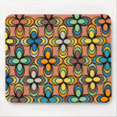 Ovale Blume der 70er Jahre Mousepad (Vorne)