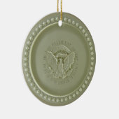 Ovale Büro-Decke, Präsidenten-USA-Siegel Ornamen Keramikornament (Rechts)