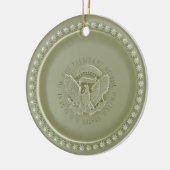 Ovale Büro-Decke, Präsidenten-USA-Siegel Ornamen Keramikornament (Links)