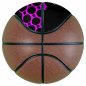 Ovale Formen rosa schwarz Basketball (Rechts)