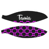 Ovale Formen rosa schwarz Basketball (Panele)