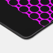 Ovale Formen rosa schwarz Schreibtischunterlage (Ecke)