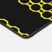 Ovale Formen, schwarz Schreibtischunterlage (Ecke)