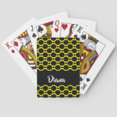 Ovale Formen, schwarz Spielkarten (Rückseite)