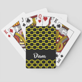 Ovale Formen, schwarz Spielkarten