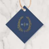 Ovale Hochzeitsfeier Geschenkanhänger (Vorderseite)