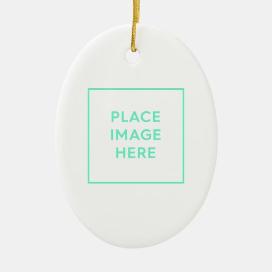 Ovale Keramik Keramik Ornament (Vorne)