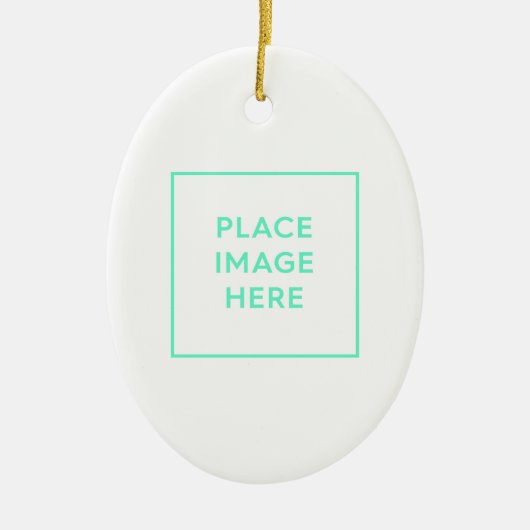 Ovale Keramik Ornament (Vorne)