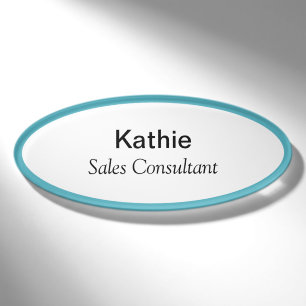 Ovale magnetische Namensschilder professionelle Ti Namenschild