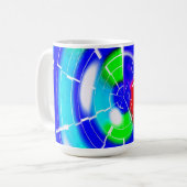 Ovale Malerei Kaffeetasse (Vorderseite Links)