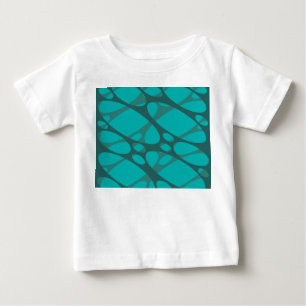 Ovale mit aquamariner Lage Baby T-shirt