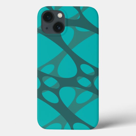 Ovale mit aquamariner Lage Case-Mate iPhone Hülle (Rückseite)