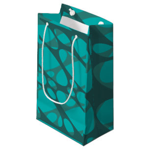 Ovale mit aquamariner Lage Kleine Geschenktüte