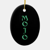 Ovale Mojo-Ornament Keramik Ornament (Vorne)