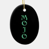 Ovale Mojo-Ornament Keramik Ornament (Hinten)