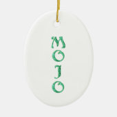 Ovale Mojo-Ornament Keramik Ornament (Vorne)
