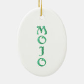 Ovale Mojo-Ornament Keramik Ornament (Hinten)