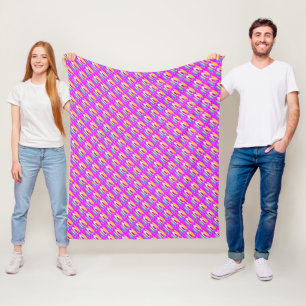 Ovale Musterkunst in gemischten Farben hell modern Fleecedecke