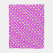 Ovale Musterkunst in gemischten Farben hell modern Fleecedecke (Vorderseite)
