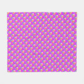 Ovale Musterkunst in gemischten Farben hell modern Fleecedecke (Vorderseite (Horizontal))