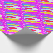 Ovale Musterkunst in gemischten Farben hell modern Geschenkpapier (Ecke)
