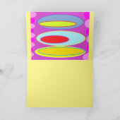 Ovale Musterkunst in gemischten Farben hell modern Karte (Innenseite)