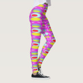 Ovale Musterkunst in gemischten Farben hell modern Leggings (Rechts)