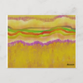 Ovale Musterkunst in gemischten Farben hell modern Postkarte (Rückseite)