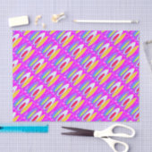 Ovale Musterkunst in gemischten Farben hell modern Seidenpapier (Handwerk)