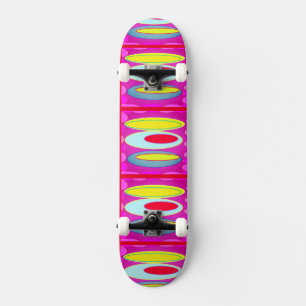 Ovale Musterkunst in gemischten Farben hell modern Skateboard