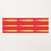 Ovale Musterkunst in gemischten Farben hell modern Yogamatte (Rückseite (Horizontal))