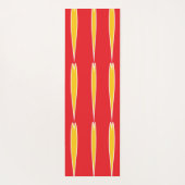 Ovale Musterkunst in gemischten Farben hell modern Yogamatte (Rückseite)