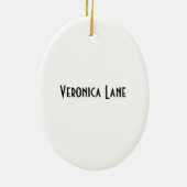 Ovale Ornamente aus weißem Rahmen (Hinten)