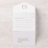 Ovale ovale ovale Blätter für Hochzeiten All In One Einladung (Außenbereich)