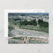 Ovale Piazza, antike Decapolis Stadt Jarash, Jorda Postkarte (Vorne/Hinten)
