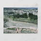 Ovale Piazza, antike Decapolis Stadt Jarash, Jorda Postkarte (Vorderseite)