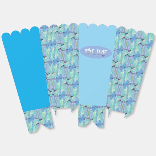 Ovale Popcorn-Boxen Geschenkschachtel (Ungeklappt)