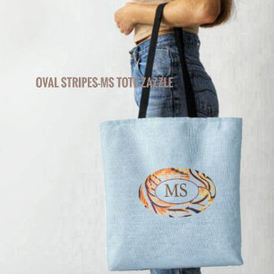 Ovale Streifen Tasche