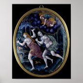 Ovale Tafel mit Adam und Eva Poster (Vorne)