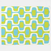 Ovale und Kreise aus dem Limonen und aquatischen Z Fleecedecke (Vorderseite (Horizontal))