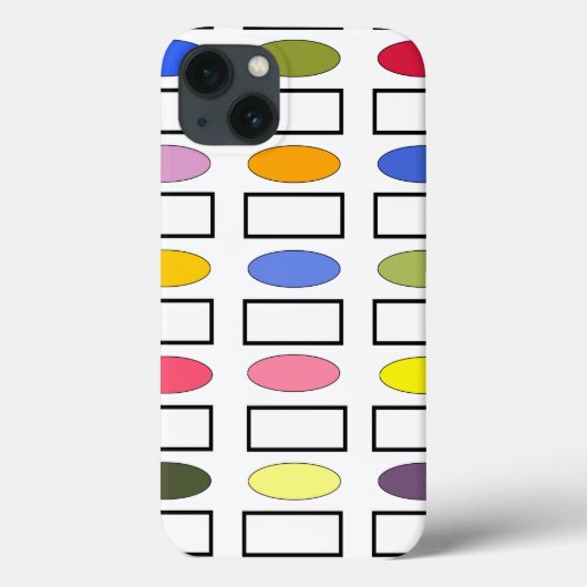 Ovale und Rechtecke - Blumengarten Case-Mate iPhone Hülle (Rückseite)