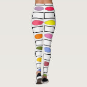 Ovale und Rechtecke - Blumengarten Leggings (Rückseite)