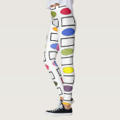 Ovale und Rechtecke - Blumengarten Leggings (Links)
