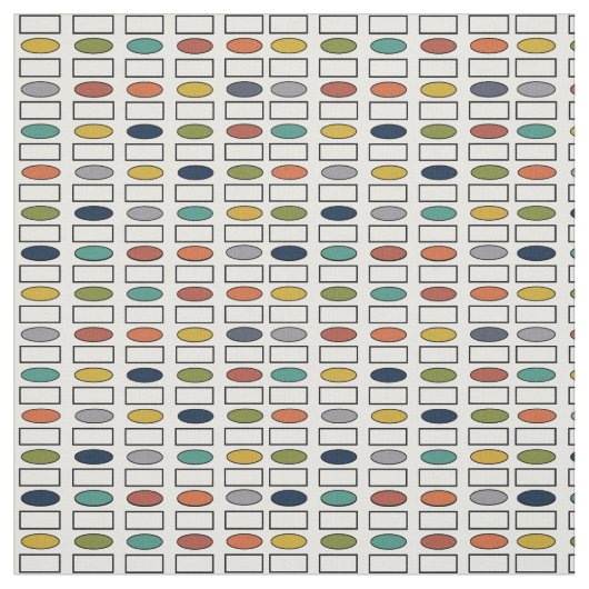 Ovale und Rechtecke - groß Stoff (Muster)