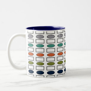 Ovale und Rectangle Tasse