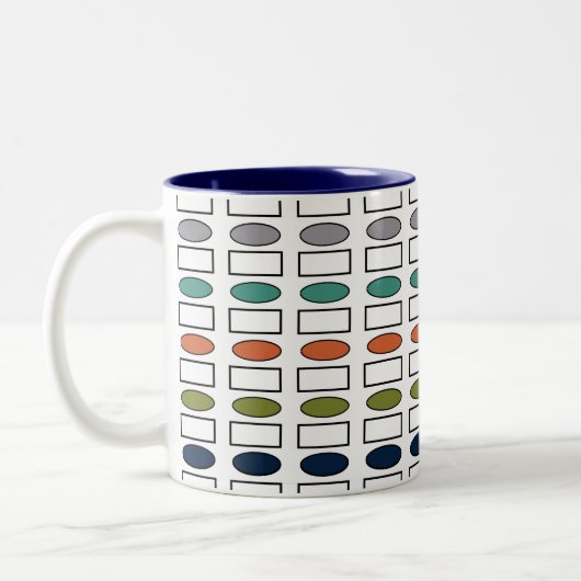 Ovale und Rectangle Tasse (Links)