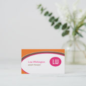 Ovale Visitenkarte (Stehend Vorderseite)